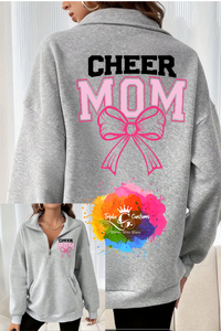 Cheer Mom Bow Quarter Zip