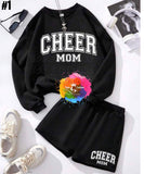 Cheer Mom Sweatshirt and Shorts Set