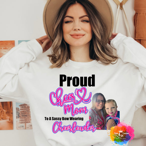 Cheer and Dad Custom Photo T-Shirts